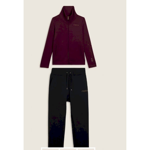 Freddy tuta sportiva collo alto con scritta in strass