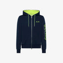 Hood zip fluo cotton