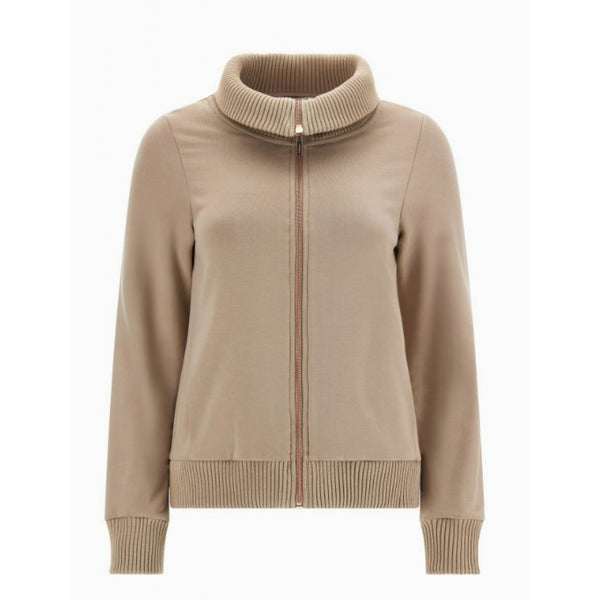 Freddy felpa in viscosa con collo alto in costina e chiusura zip