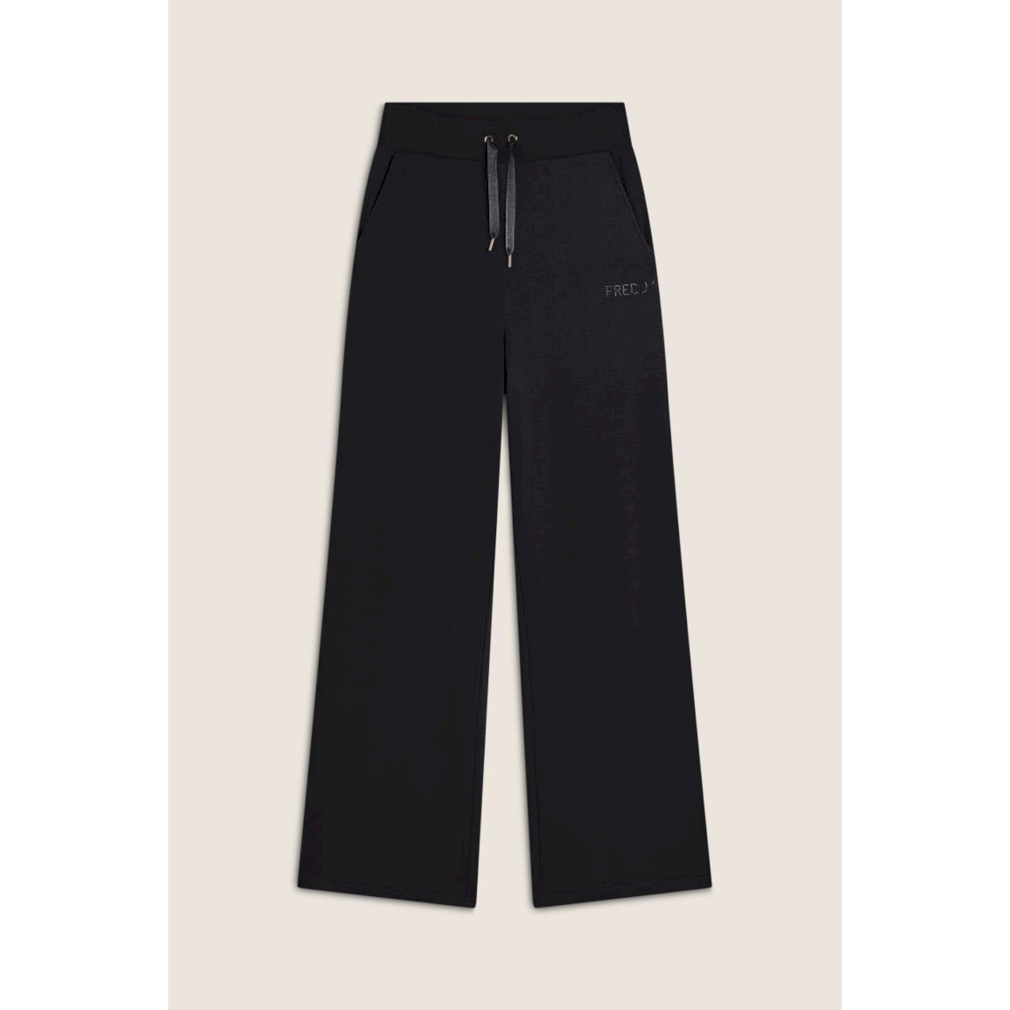Freddy pantalone donna wide leg in felpa di viscosa