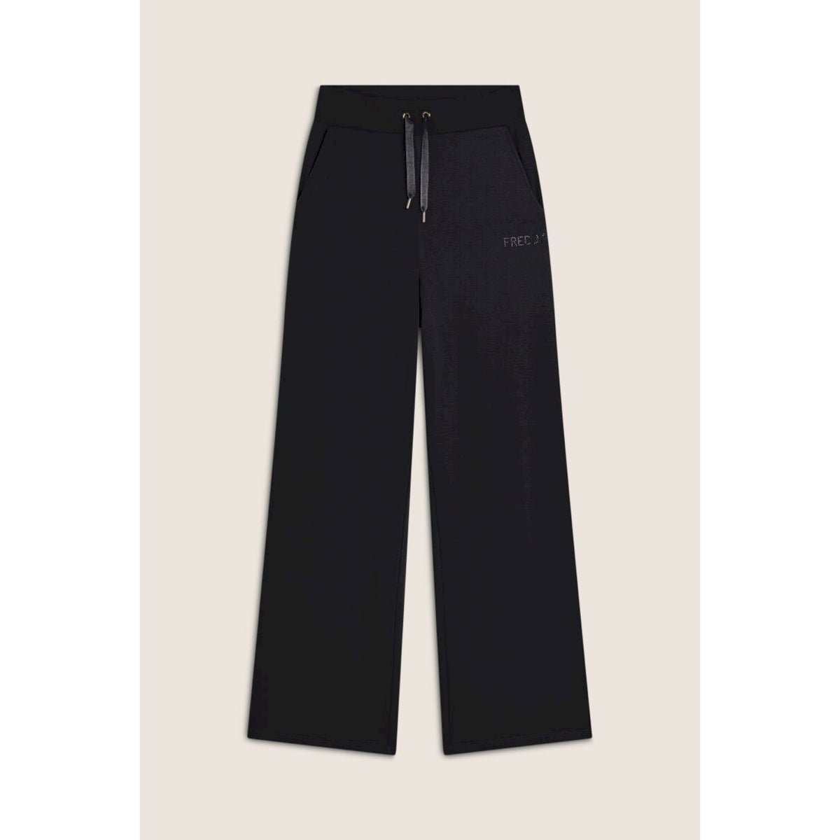 Freddy pantalone donna wide leg in felpa di viscosa
