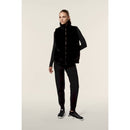 Freddy gilet donna zip e collo alto in pelliccia sintetica rigata