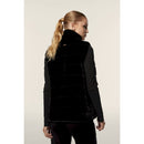 Freddy gilet donna zip e collo alto in pelliccia sintetica rigata