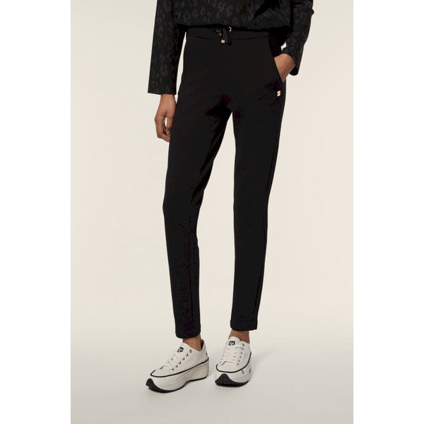 Freddy pantalone donna in felpa di viscosa con gamba dritta