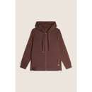 Freddy felpa donna comfort con zip e cappuccio e maniche a trecce