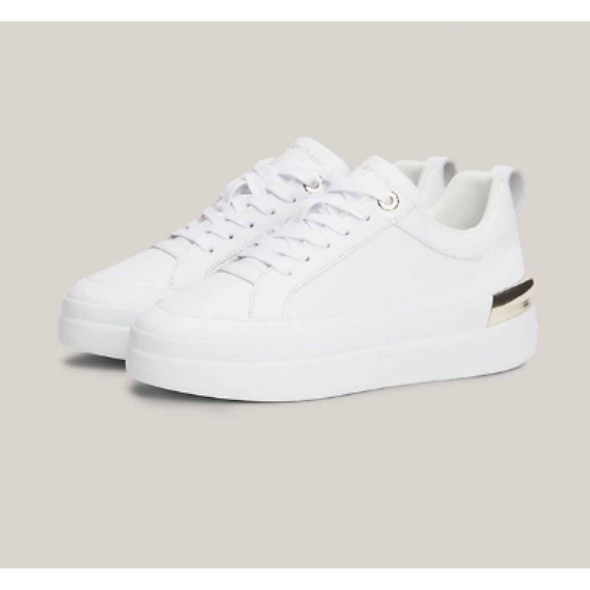 Sneakers sportive th monogram in pelle