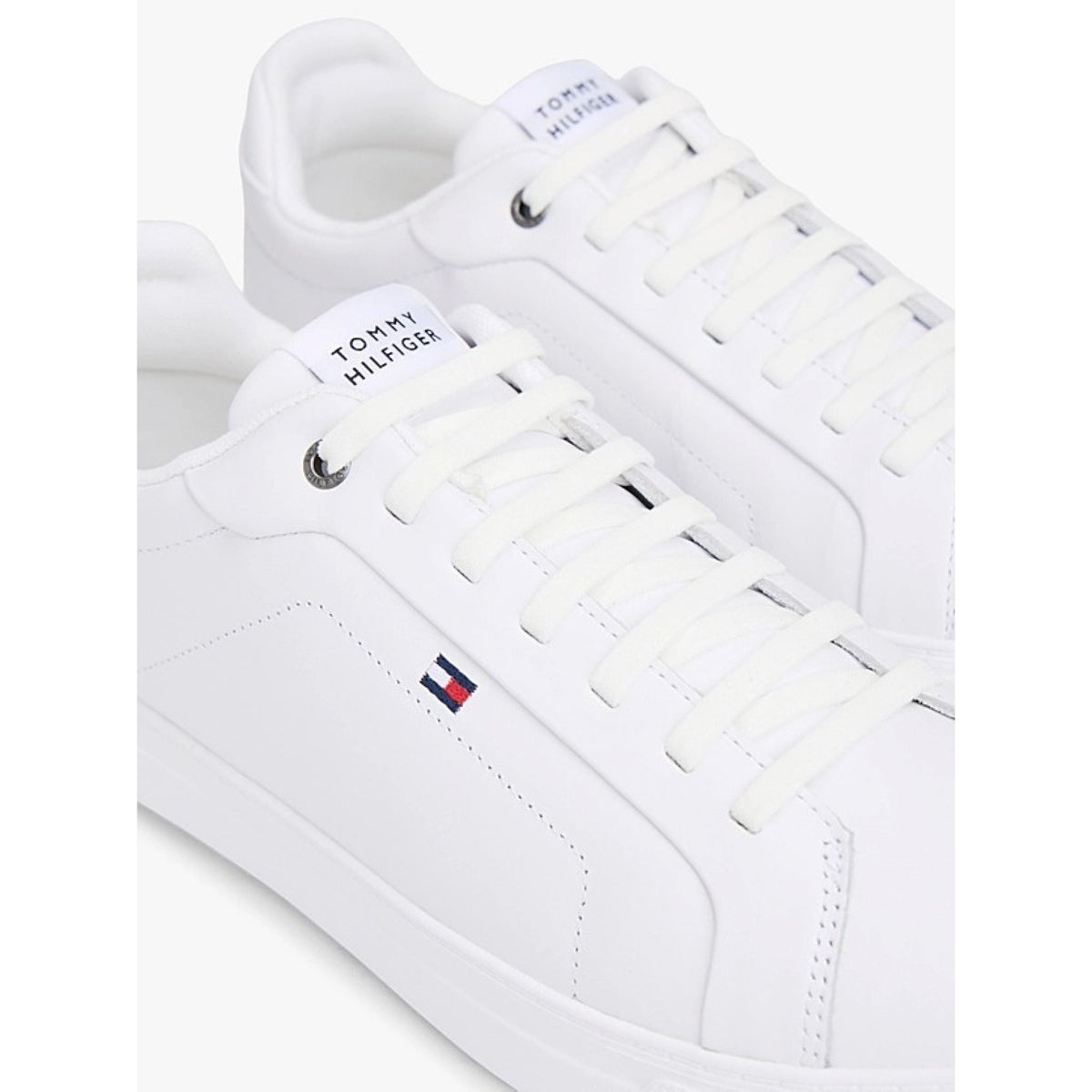 Sneakers sportive hilfiger icon in pelle  senza lacci