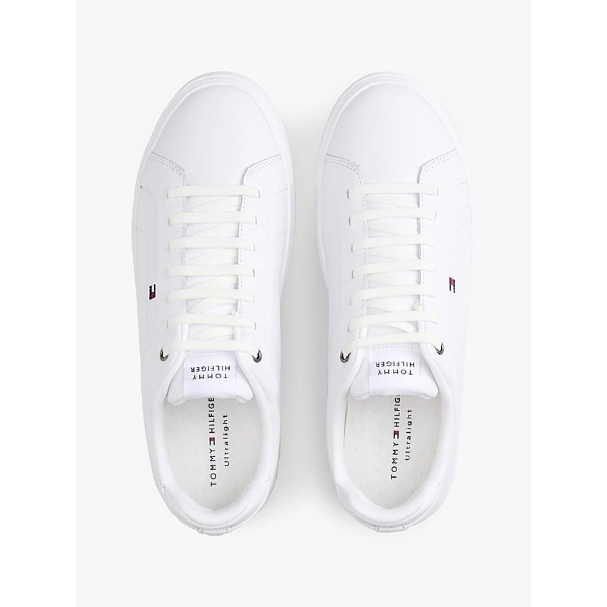Sneakers sportive hilfiger icon in pelle  senza lacci