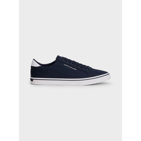 Sneakers in tela con logo in rilievo