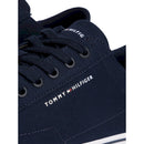 Sneakers in tela con logo in rilievo