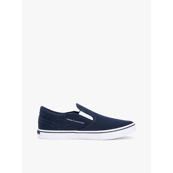 Sneakers slip on in tela di cotone