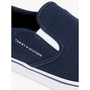 Sneakers slip on in tela di cotone
