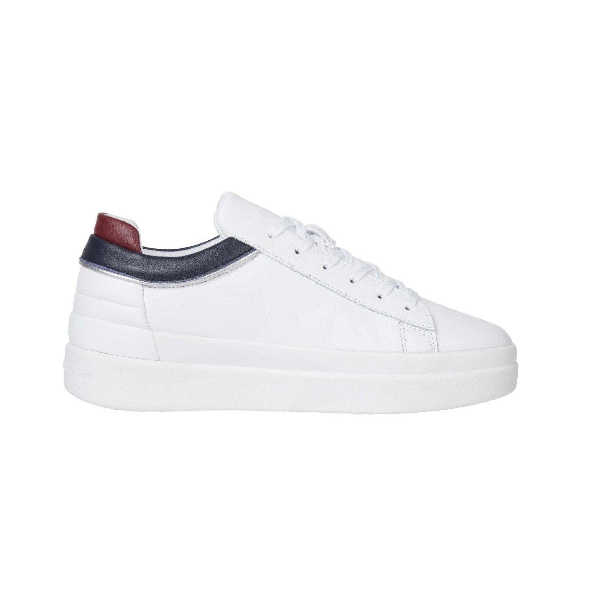Th feminine elevated leather sneaker