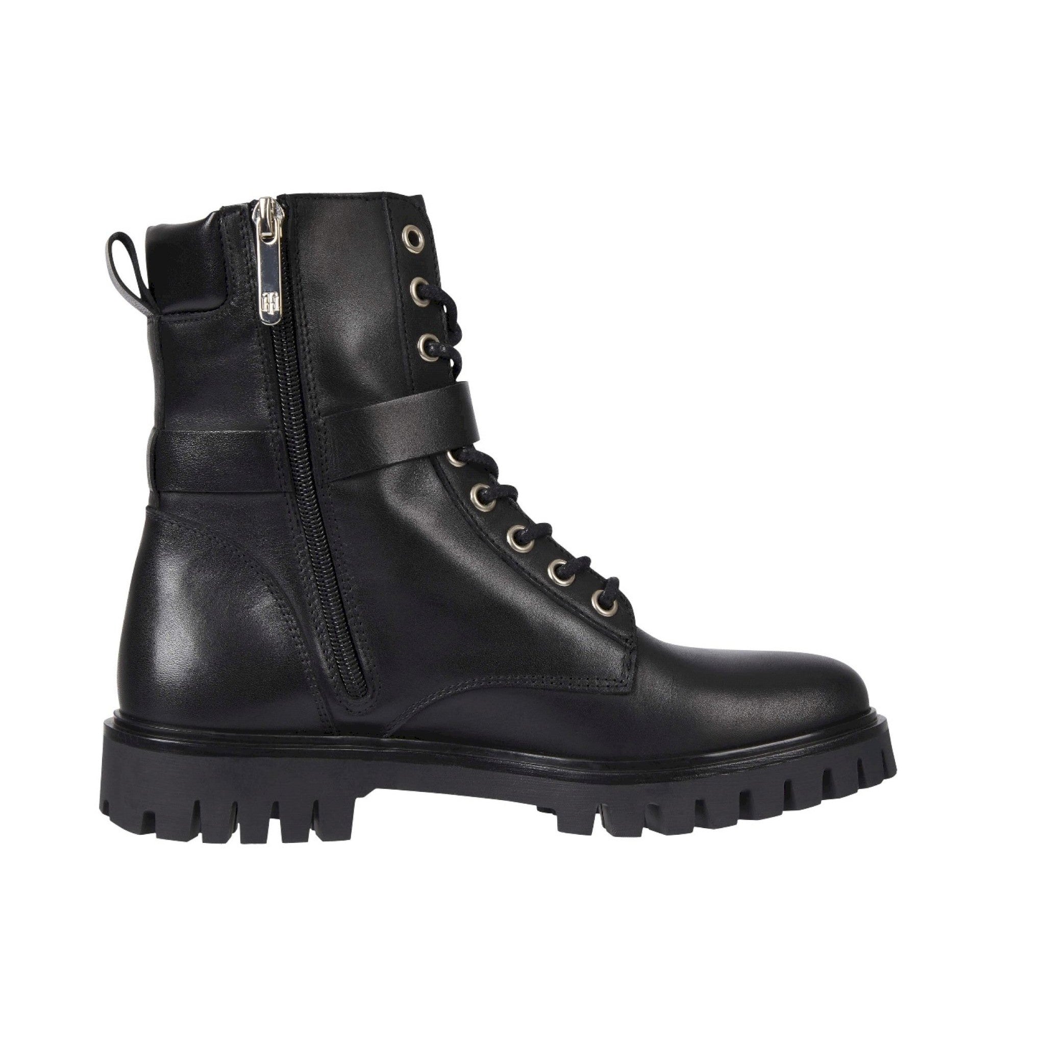 Buckle lace up boot