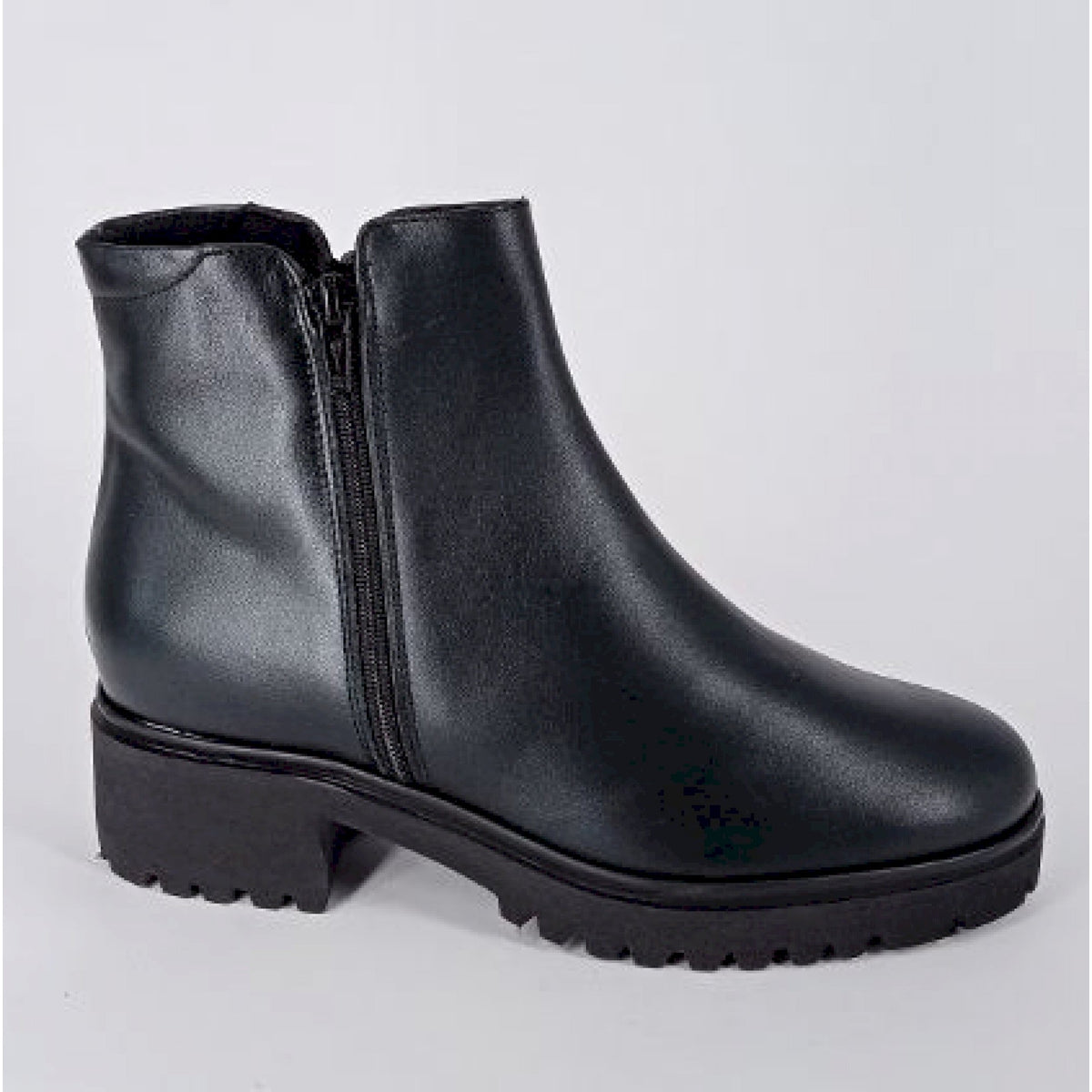 Stivaletto  pelle  f.do carroarmato donna