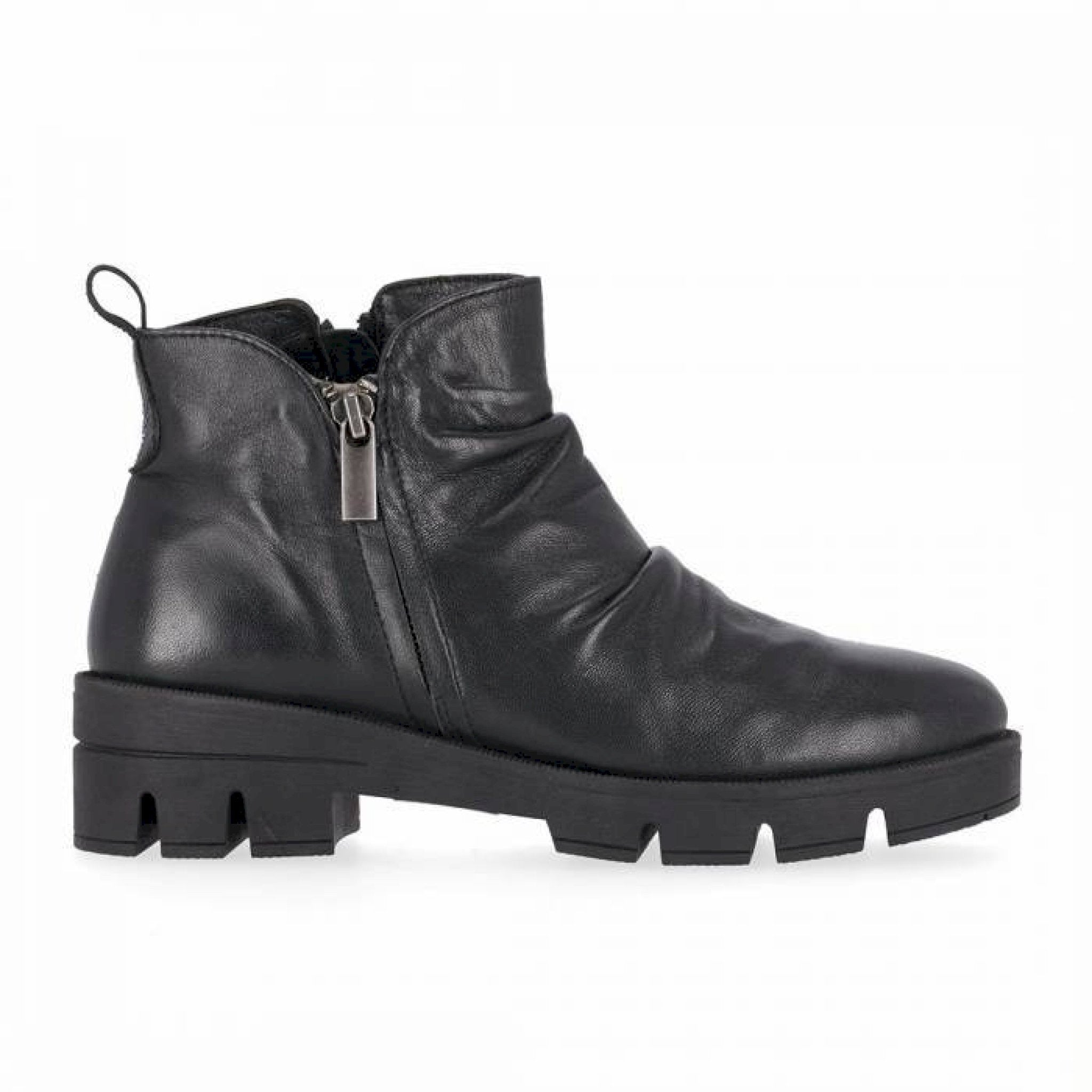 Stivaletto flex in pelle f.do carroarmato
