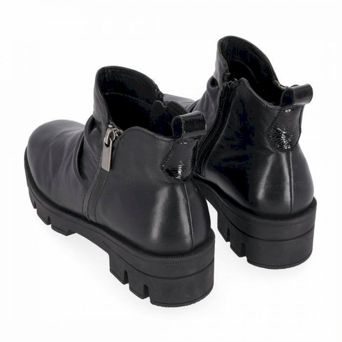 Stivaletto flex in pelle f.do carroarmato