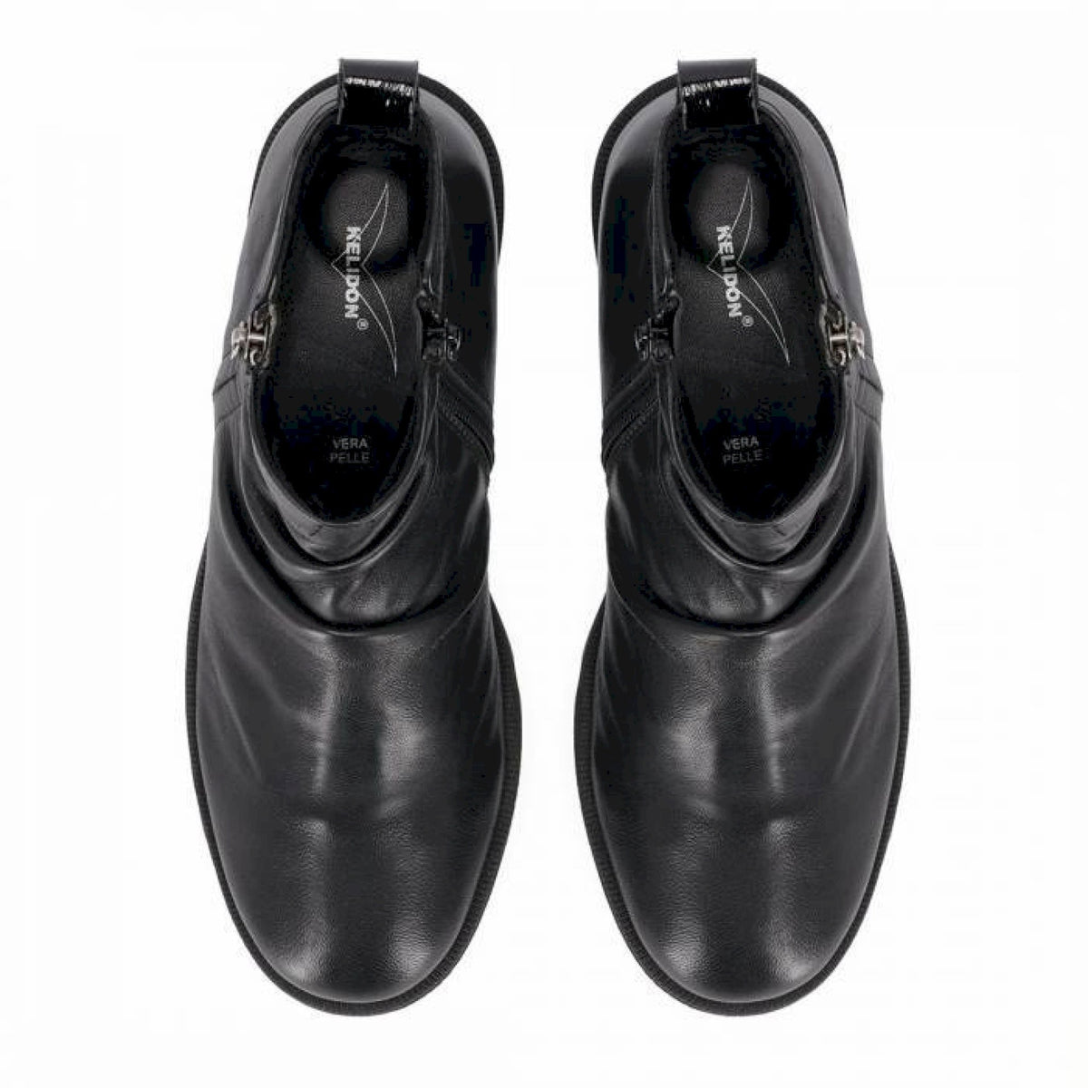 Stivaletto flex in pelle f.do carroarmato