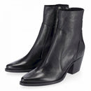 Stivaletto texano in pelle c/cerniera