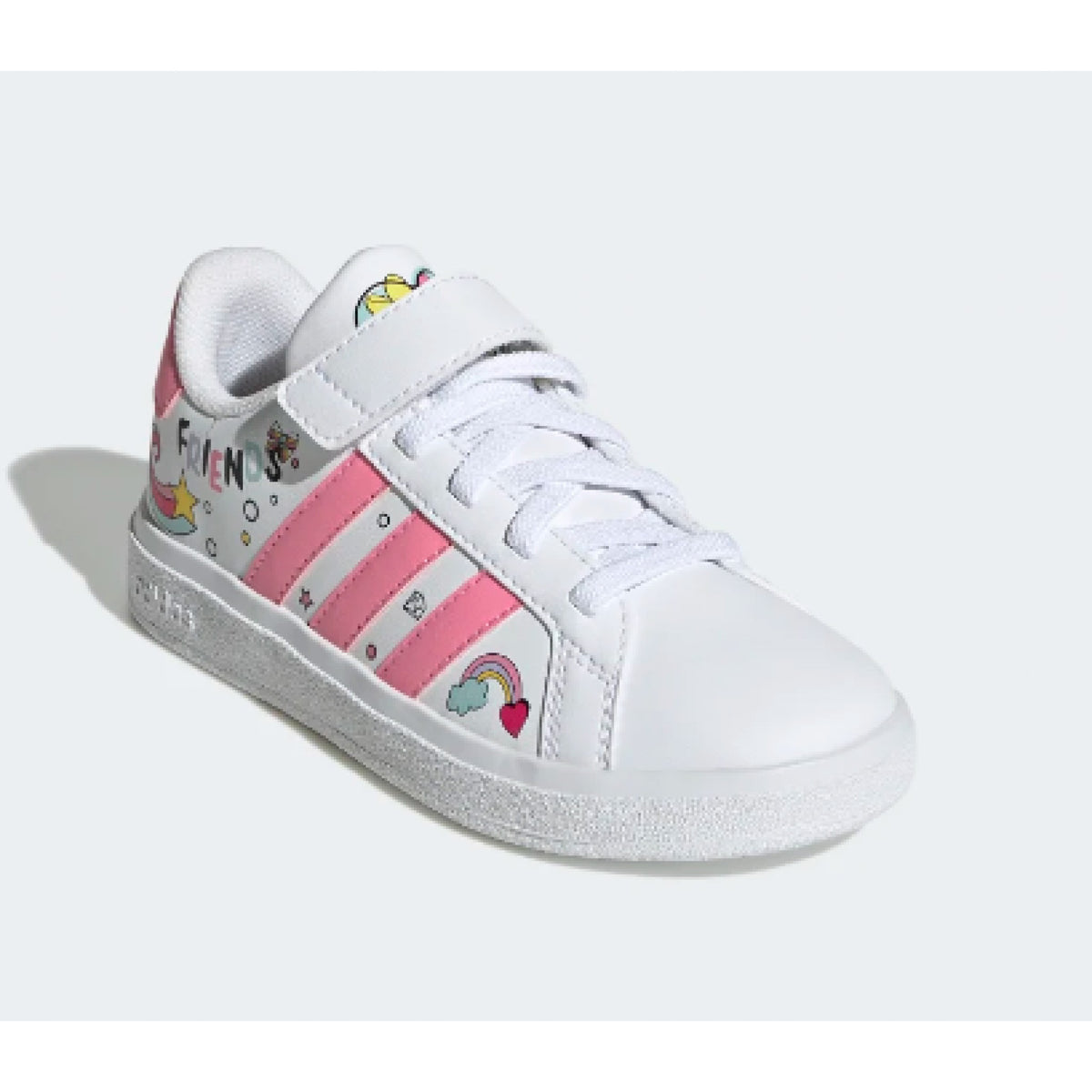 adidas x disney grand court minnie mouse elastic laces top strap
