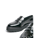 Nero giardini mocassino plateau vernice