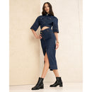 Stivaletti donna in pelle e tessuto