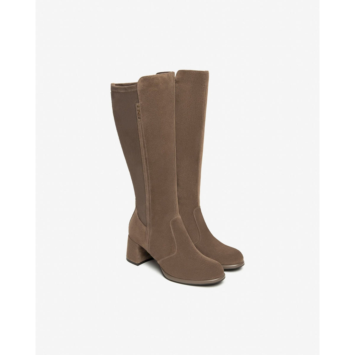 Stivali donna in suede e materiale tecnico
