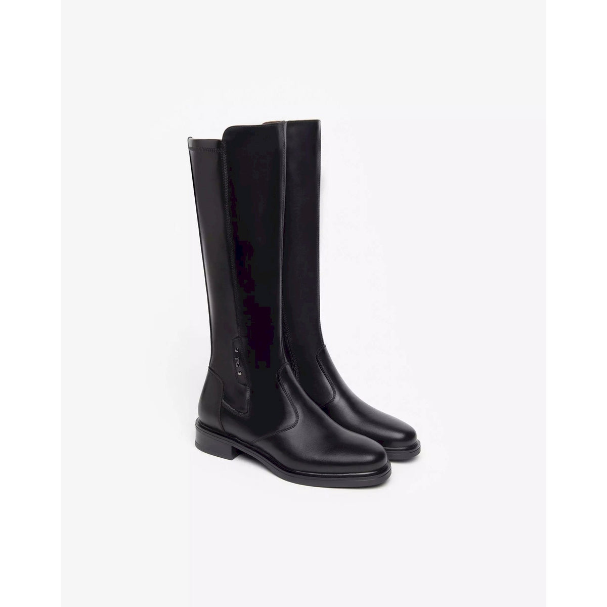 Stivali donna in pelle e materiale tecnico