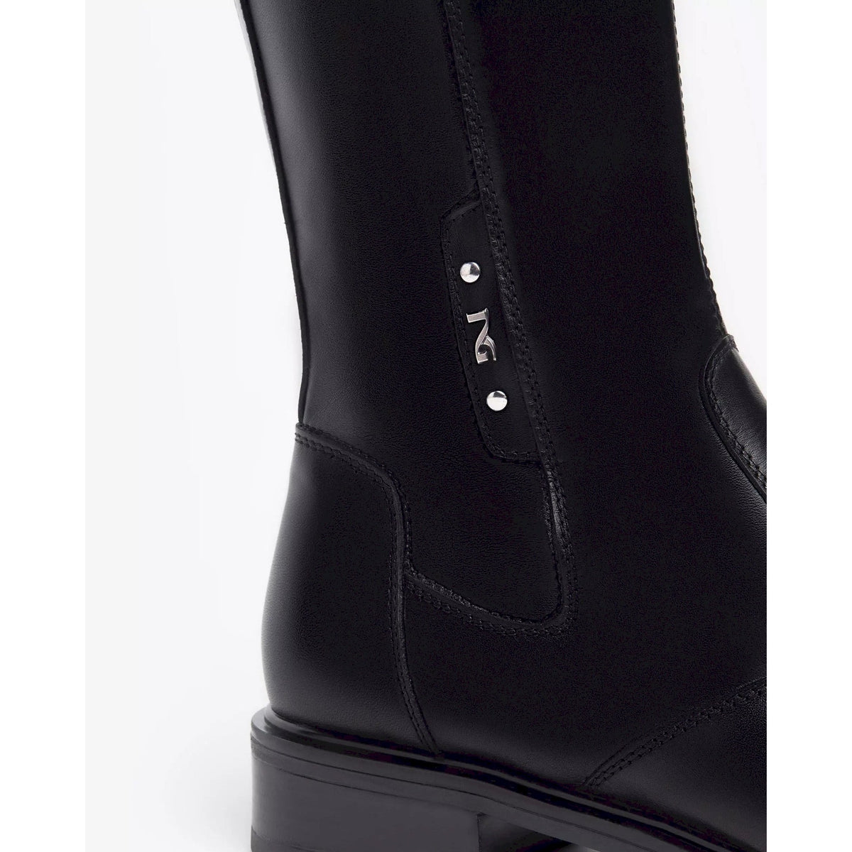 Stivali donna in pelle e materiale tecnico