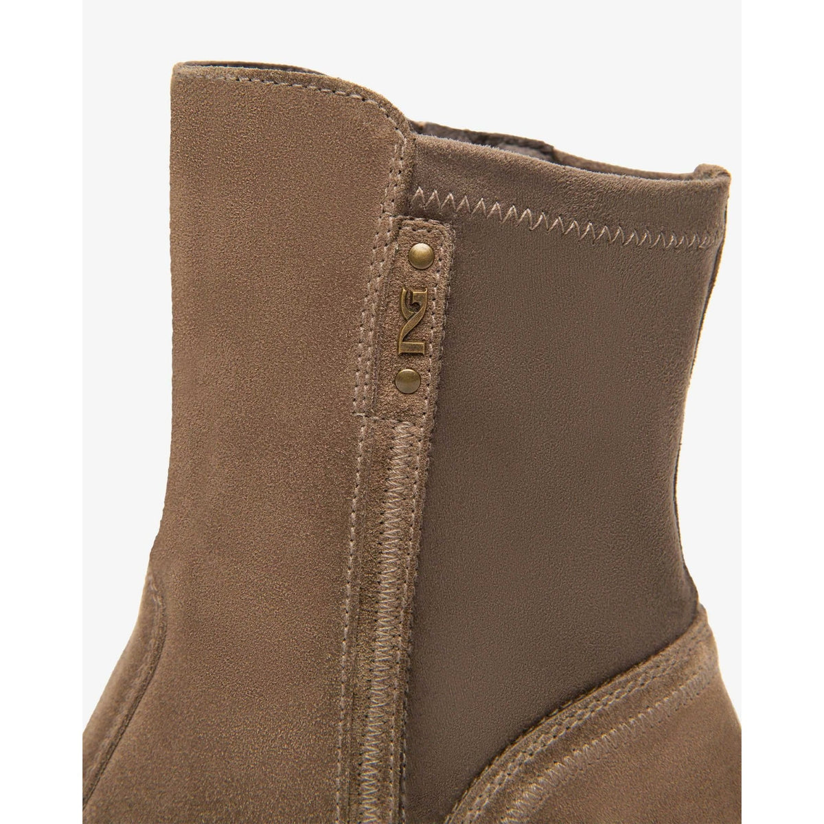 Tronchetti donna in suede e materiale tecnico