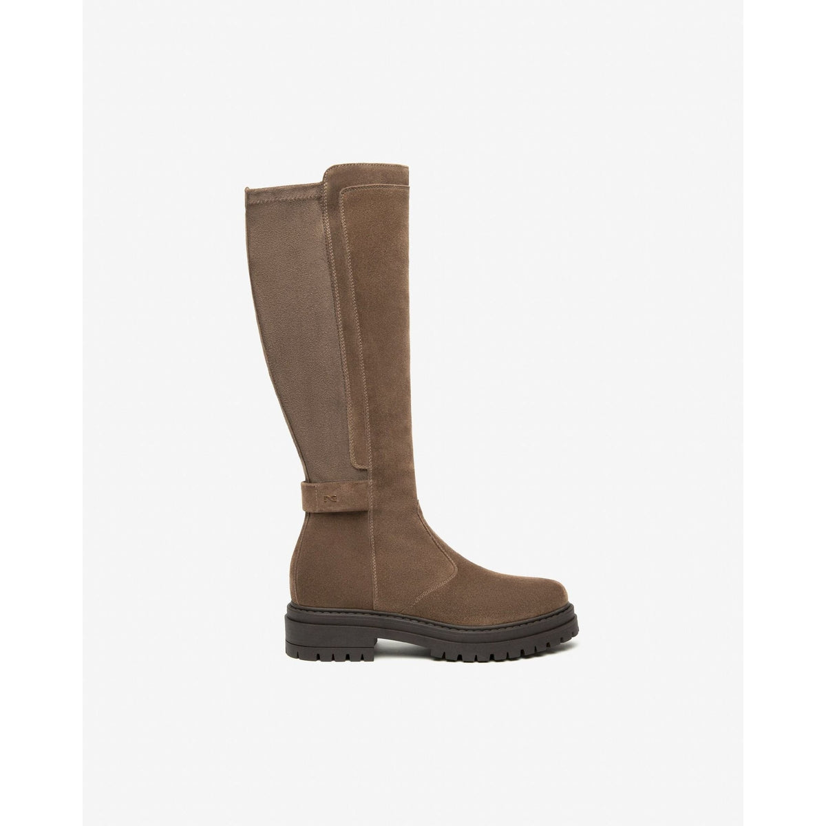 Stivali donna in pelle e materiale tecnico