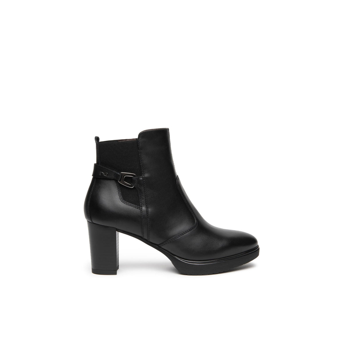 Guanto nero elastico nero pu.lesina l16720 ner