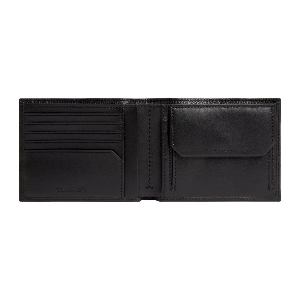Calvin klein portafoglio rfid con portamonete in pelle