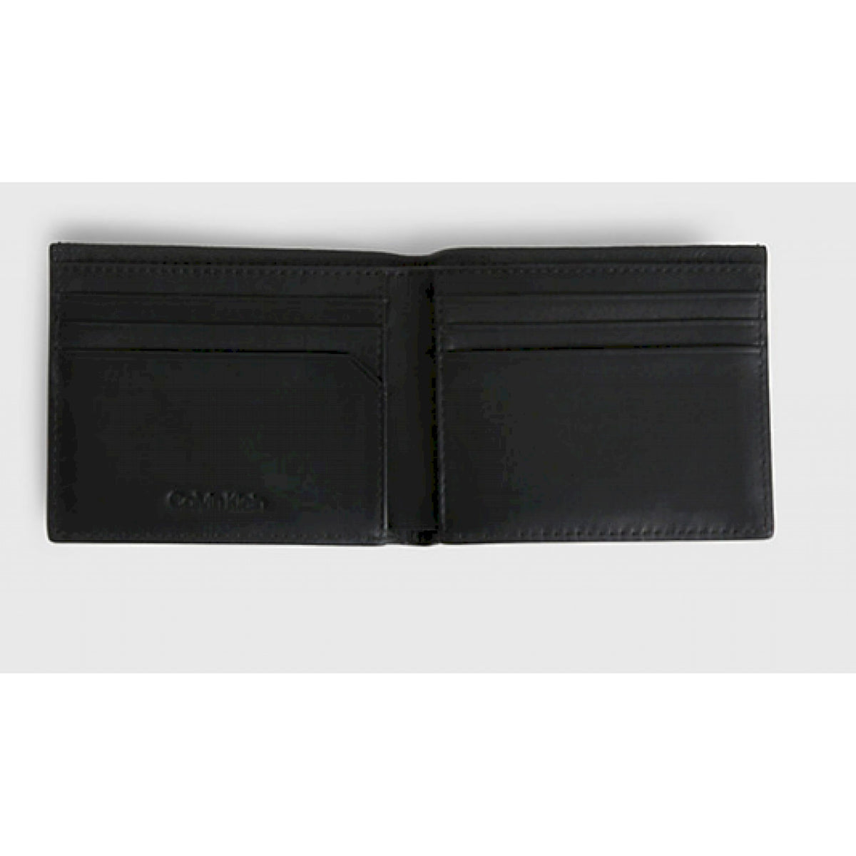 Calvin klein portafoglio porta banconote rfid in pelle con logo