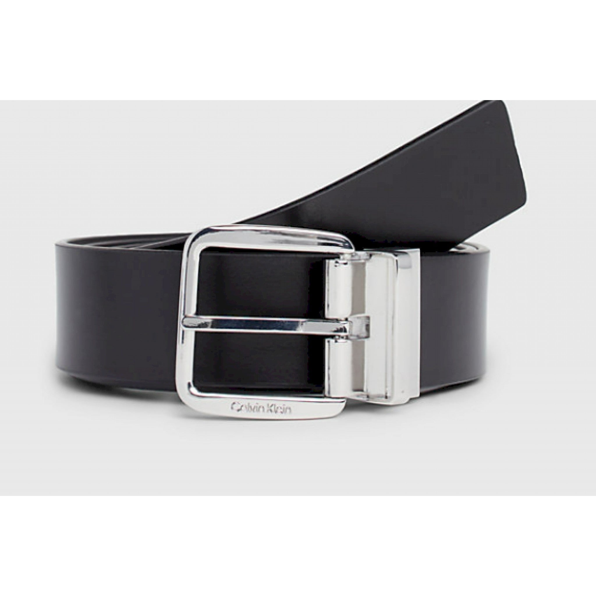 Calvin klein cintura double-face in pelle