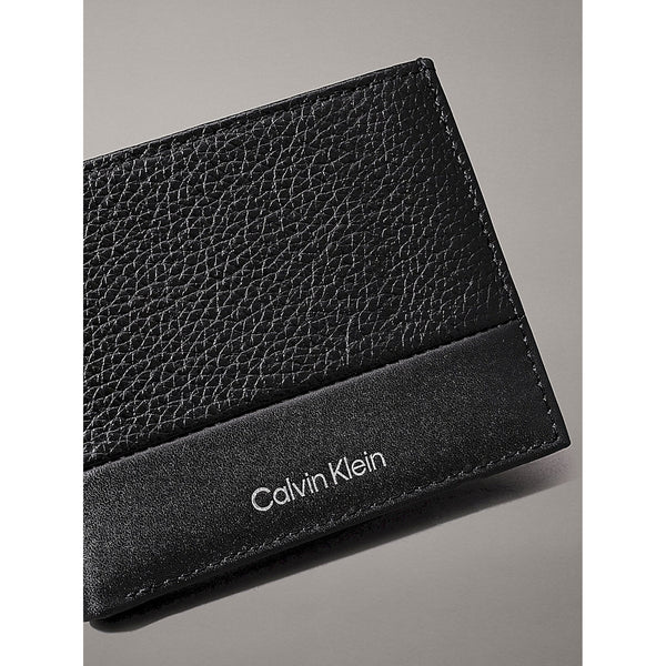 Calvino klein portafoglio rfid con portamonete in pelle