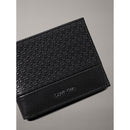 Calvin klein portafoglio rfid in pelle con logo