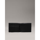 Calvin klein portafoglio rfid in pelle con logo