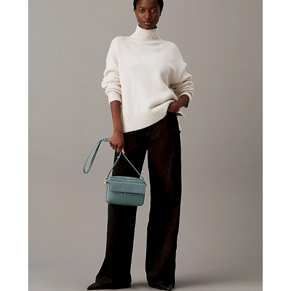 Calvin klein tracolla saffiano