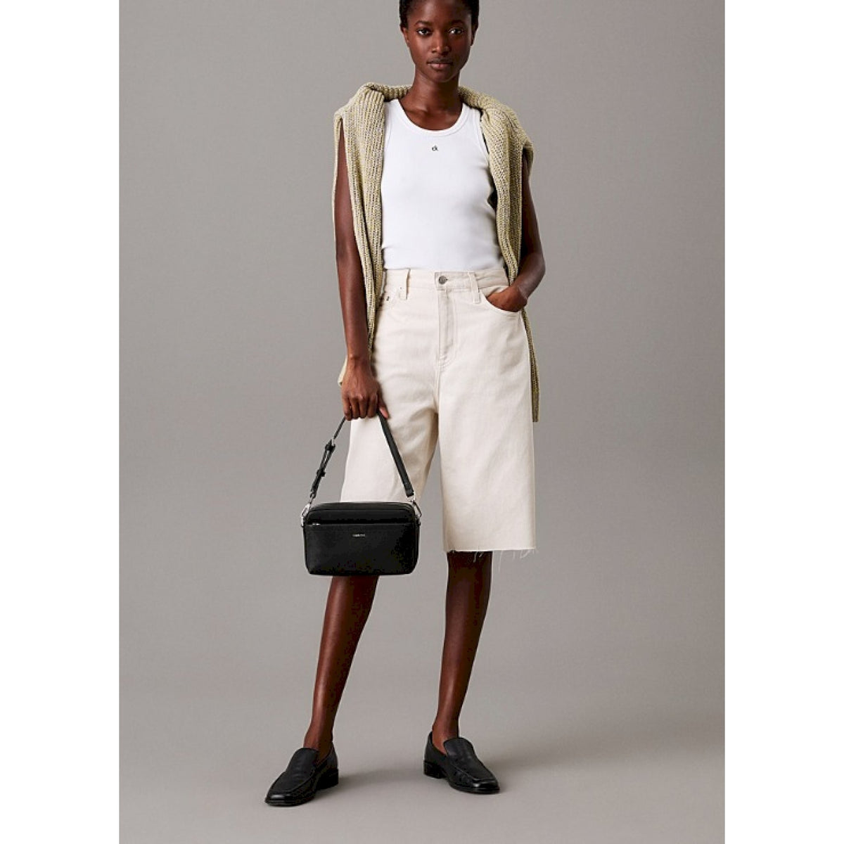 Calvin klein borsa camera bag trasformabile con logo