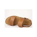 Sandalo con platform in pelle