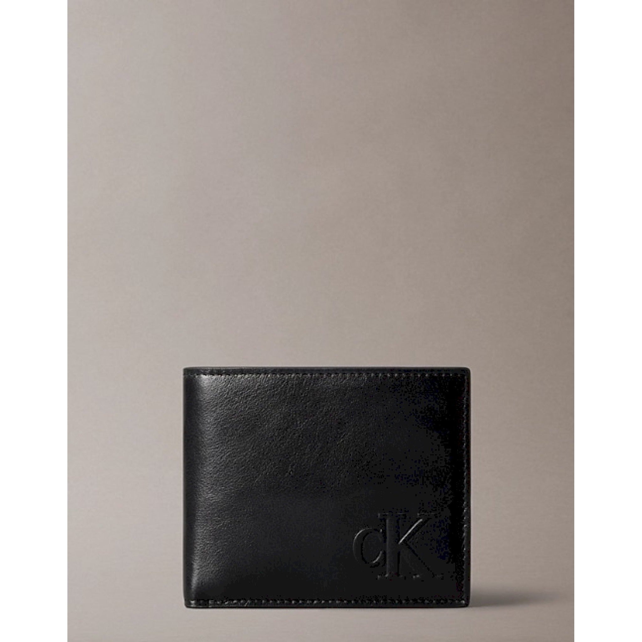 Calvin klein portafoglio con portamonete rfid in pelle