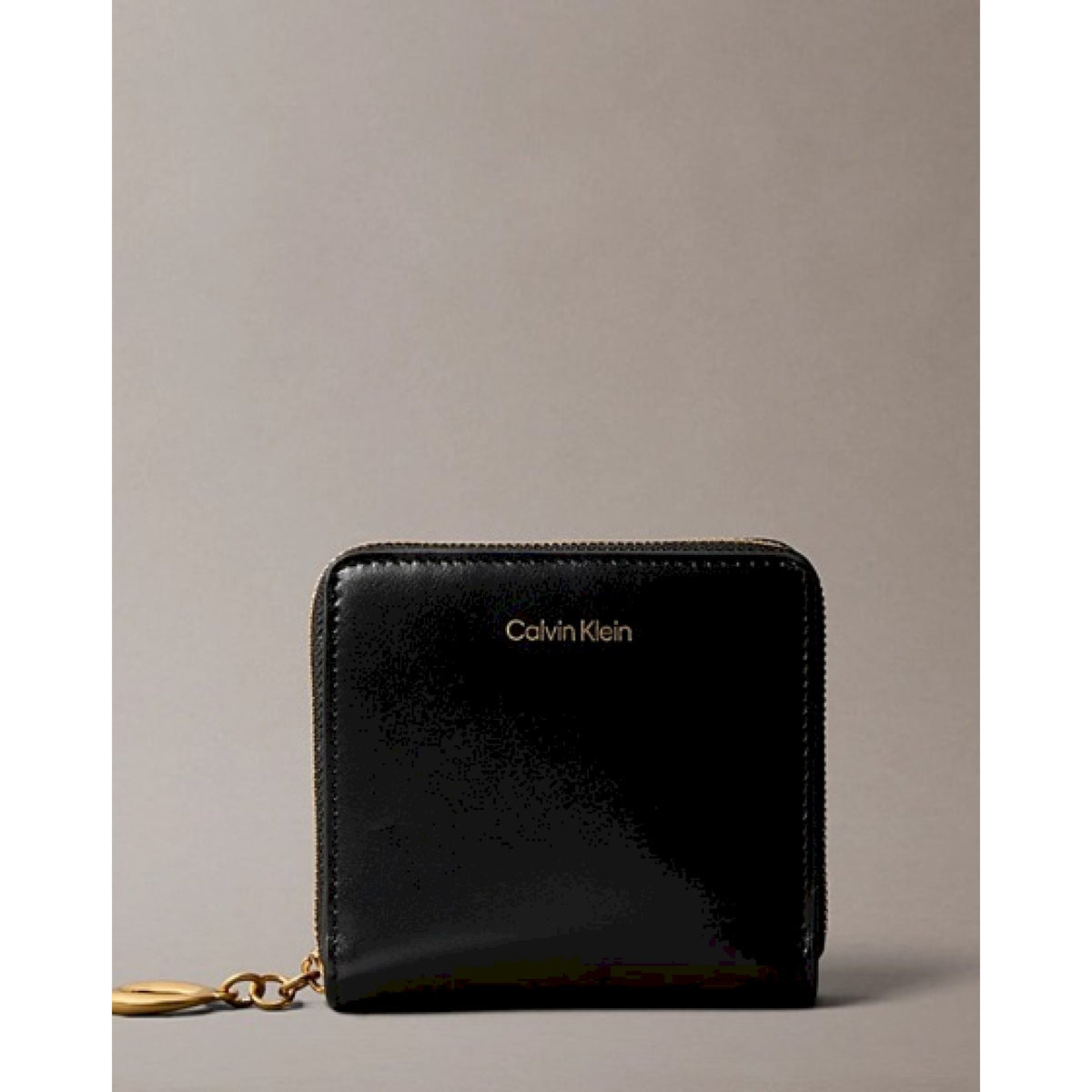 Calvin klein portafoglio con zip in pelle