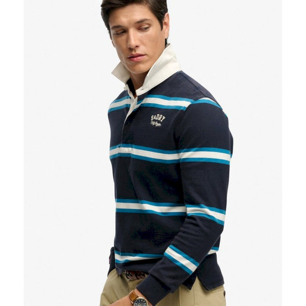 Vintage athletic stripe rugby