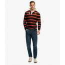 Double emblem stripe rugby