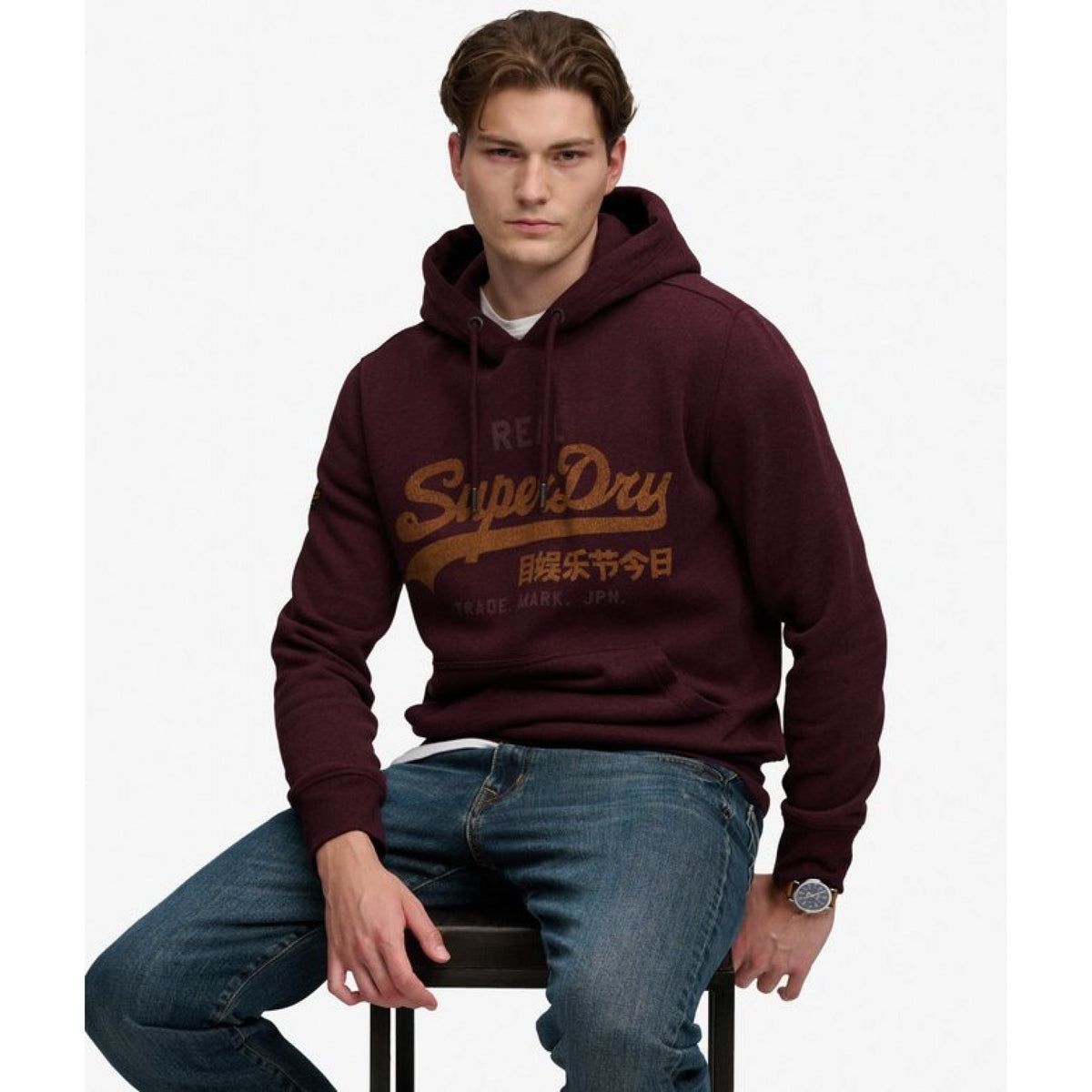 Superdry felpa con cappuccio vintage script € 79,99