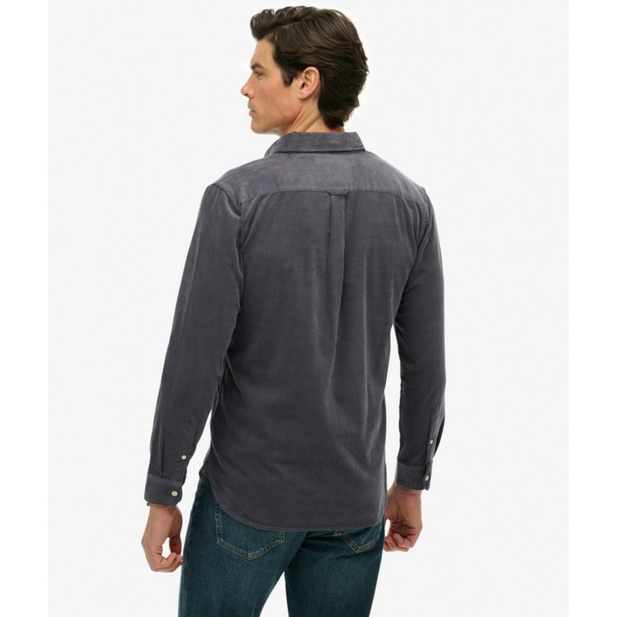 Superdry camicia classic in velluto a coste
