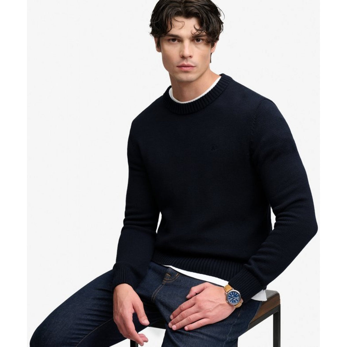 Superdry maglione in cotone preppy