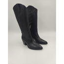 Stivale texano in pelle con tacco