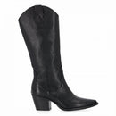 Stivale texano in pelle con tacco